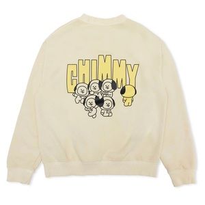 BT21 Chimmy Garment Dyed Sweatshirt Ivory